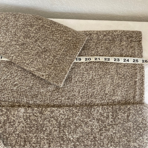 Nordstrom Tan cashmere Sweater with Textured Collar - Picture 9 of 11